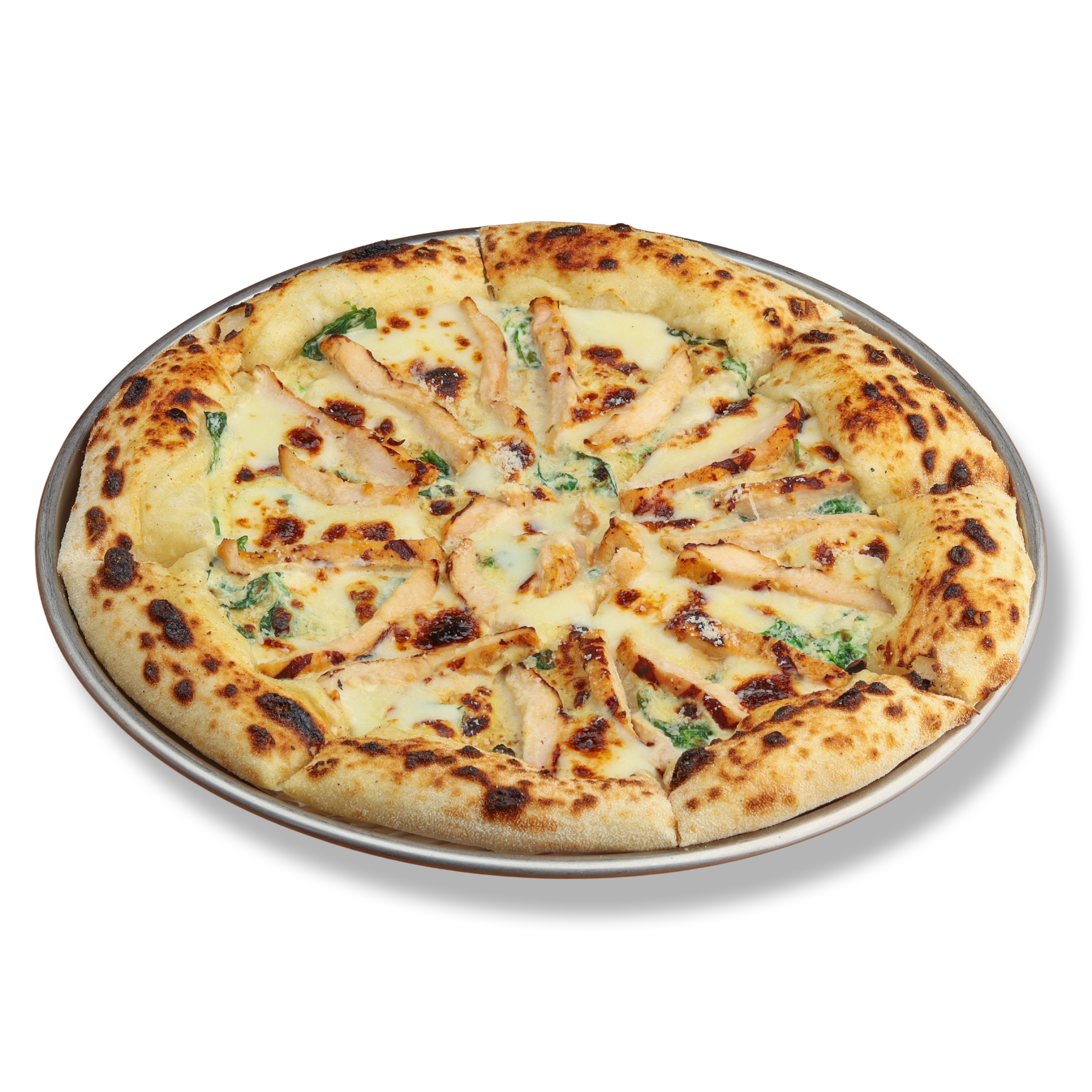 پیتزا مرغ و اسفناج / Chicken and Spinach Pizza
