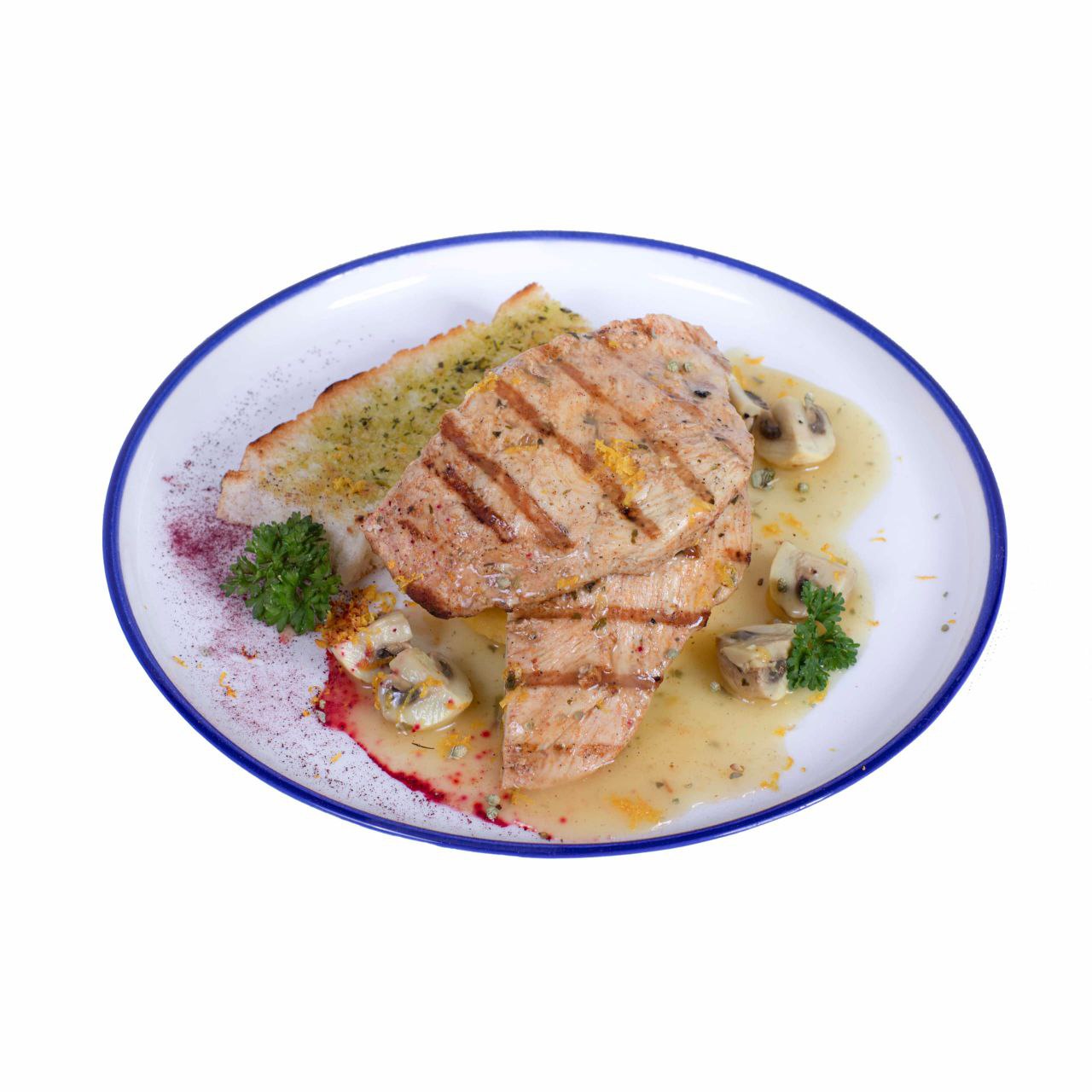 استیک مرغ با سس لیمو/Chicken steak with lemon sauce| bebye